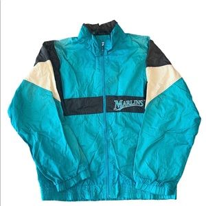 Vintage Florida Marlins Windbreaker Jacket By Starter Rare MLB 90s